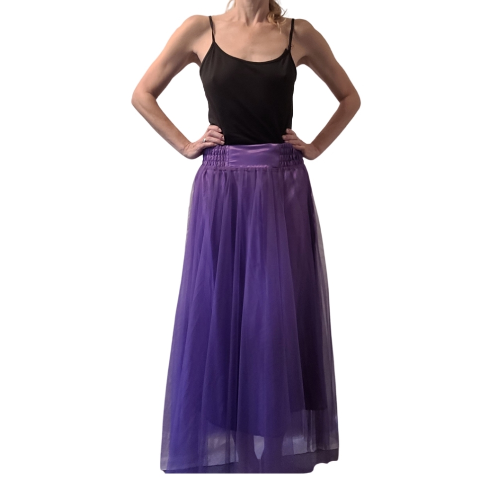 Purple crinoline skirt